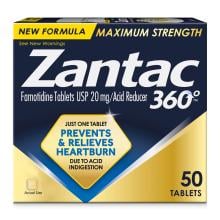 Medicamento para el alivio contra la acidez Zantac 360 Acción Máxima